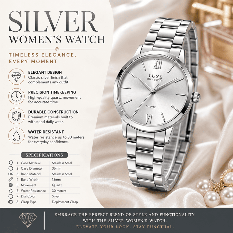 Silver Women's Watch