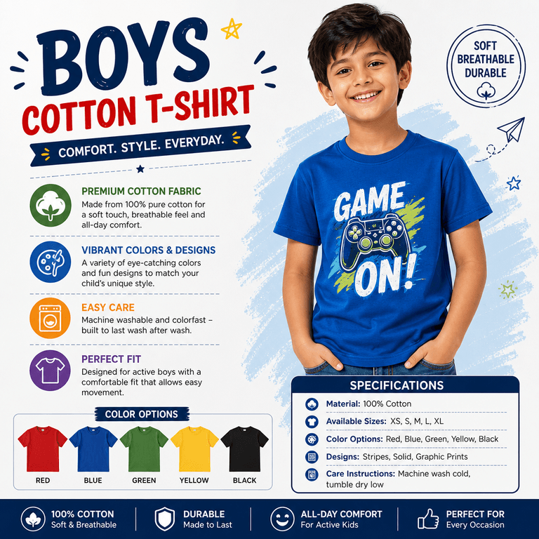Boys Cotton T-Shirt
