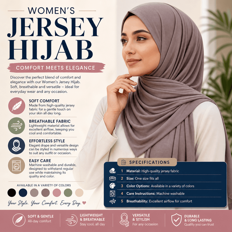 Jersey Hijab for Women