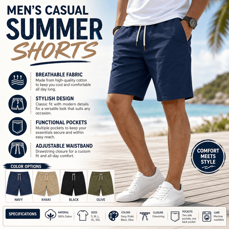 Men's Casual Summer Shorts